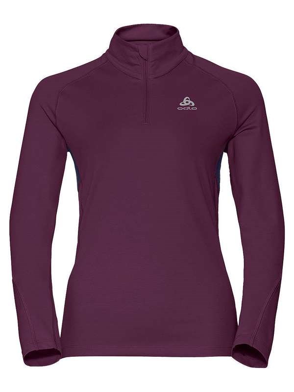 Odlo Sliq Midlayer 1/4 zip μωβ Γυναικείο / Μακρυμάνικο